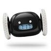 Run-Away Alarm Clock on Wheels (Authentic)Extra Loud for Heavy Sleeper Funny Rolling Jumping (Black)