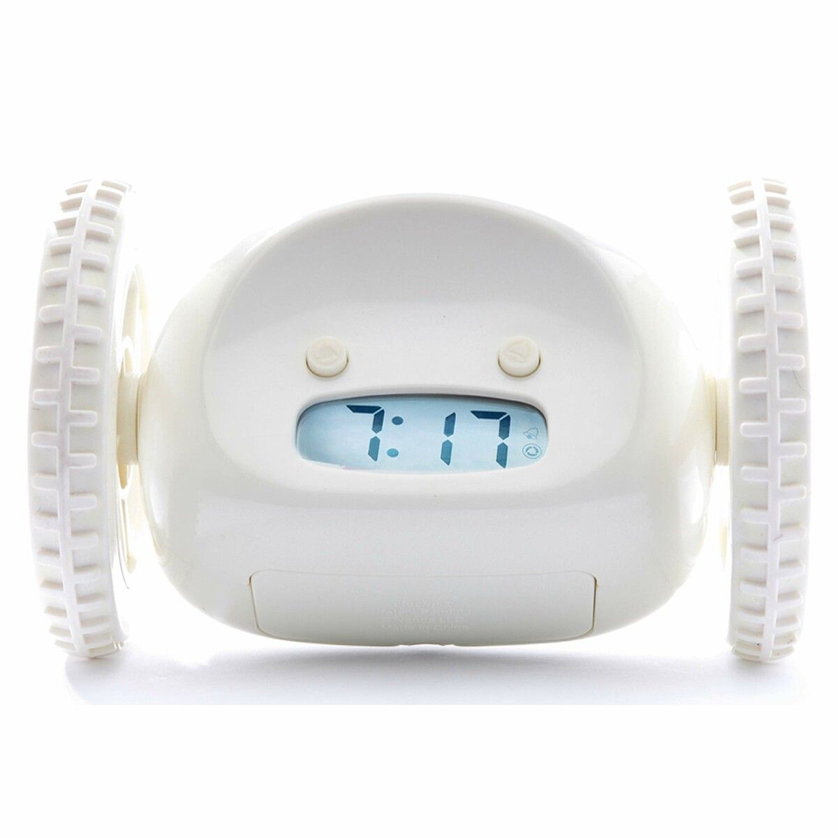 Image 4 of Running Alarm Clock for Heavy Sleepers (White)