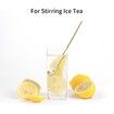 4 PCS 6.7 Inches Coffee Spoons,Stirring Spoons,Tea Spoons Long Handle,Gold Teaspoons,Gold Spoons,Ice Tea Spoons,Long Spoons for Stirring,Gold Espresso Spoons Stainless Steel