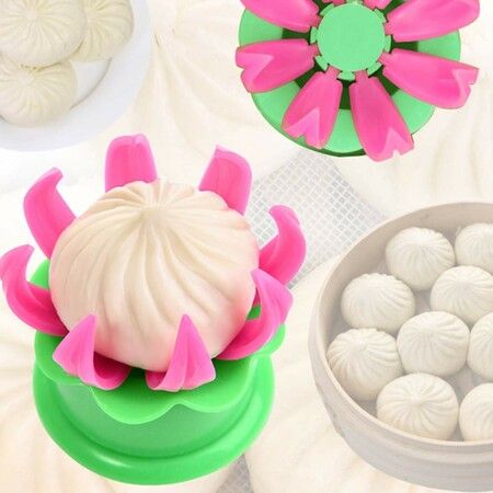Baozi Maker, Bao Steamer Dumpling Maker Baozi Mold Steamed Stuffed Bun Making Mold Pastry Pie Steam Bun Mold Cooking Tool Sets