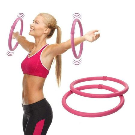 Arm Hula Hoop, Foam Covered Mini Hula Hoop Set, Can Continue Strengthening Shoulder and Arm Muscles, Burning Body Fat(1Pack)