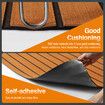 Teak Boat Flooring Marine Carpet EVA Foam Decking Sheet Matting Non Slip Covering Yacht Pad Self Adhesive 240x80cm