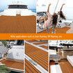 Teak Boat Flooring Marine Carpet EVA Foam Decking Sheet Matting Non Slip Covering Yacht Pad Self Adhesive 240x80cm