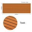 Teak Boat Flooring Marine Carpet EVA Foam Decking Sheet Matting Non Slip Covering Yacht Pad Self Adhesive 240x80cm