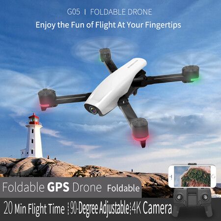 4K Hd Gps Drone 5G Image Transmission Folding Four Axis Aircraft 5G Professional Aerial Rc Aircraft Long Endurance