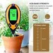 4 in 1 Soil Tester, Portable PH Soil Moisture Meter, Soil CE Meter