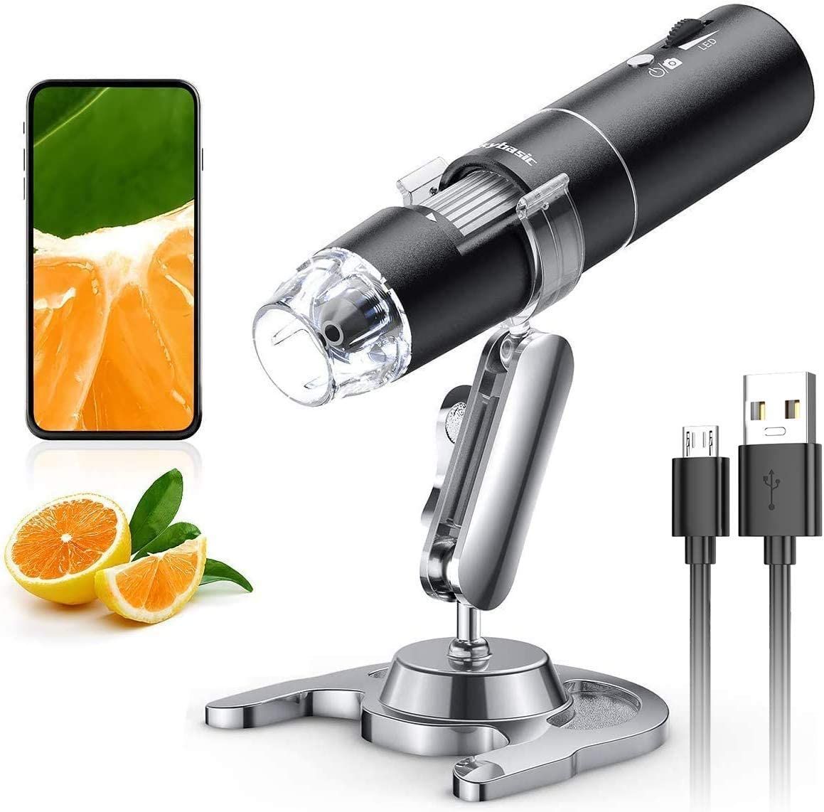 Wireless Digital Microscope, 50X-1000X Magnification WiFi Portable Handheld Microscopes