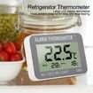 Fridge Thermometer Digital Freezer Temp Tester Alarm LCD Display with Hook