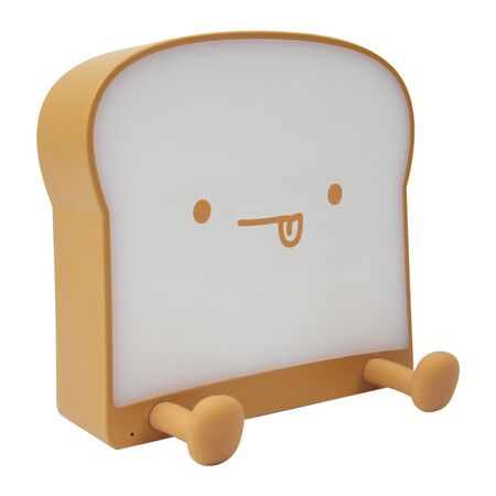 Cute Toast Bread LED Night Light with Rechargeable, Portable Night Light for Bedroom,Birthday Gifts Ideas for Kids
