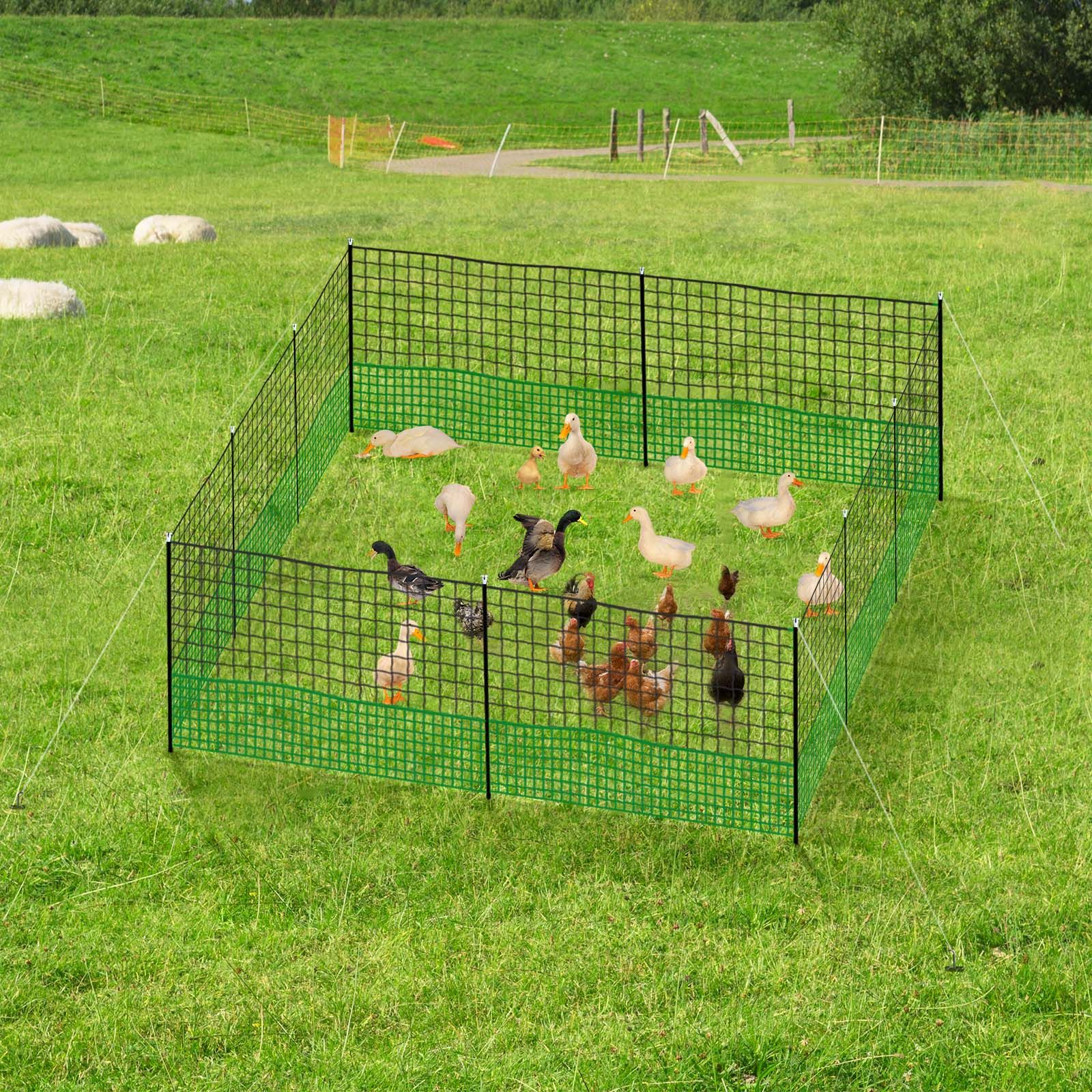 Chicken Coop Run Pen Cage Hen Chook House Fence Enclosure Poultry Mesh ...