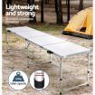 Weisshorn Camping Table Folding Aluminum Portable BBQ Outdoor 240CM