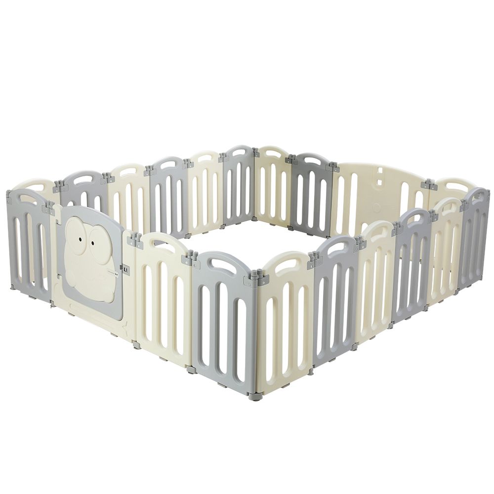 Keezi Baby Playpen 20 Panels Foldable Toddler Fence Safety Play Activity Centre