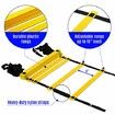 Agility Ladder Training Equipment with 10m 20Rungs length Resistance Parachute for Speed Training, Soccer,Football, Workout, Footwork