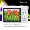 Digital Camera, 18MP COMS Sensor, HD Digital Video Camera, 8X Zoom Auto Focus Camera, USB 2.0 Port, Built-in Speaker, Battery Operated