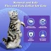 Flea and Tick Collar for Cats, Waterproof and Natural Treatment Prevention, 38CM 1Pack