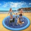 Dog Splash Pad, 170cm Anti-Slip Dog Pool Splash Pad for Dogs Kids Water Toys