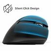 Wireless Ergonomic Mouse Rechargeable Small Silent Vertical Mouse with BT 4.0 for Laptop PC Computer Notebook(Black)