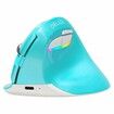 Wireless Ergonomic Mouse Rechargeable Small Silent Vertical Mouse with BT 4.0 for Laptop PC Computer Notebook(Green)