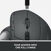 Wireless Trackball Mouse Adjustable Ergonomic Control Move Text/Images/Files Between 2 Windows Graphite - Black