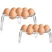 2 Pack Stackable Egg Steamer Rack Trivet for Pressure Cooker Accessories