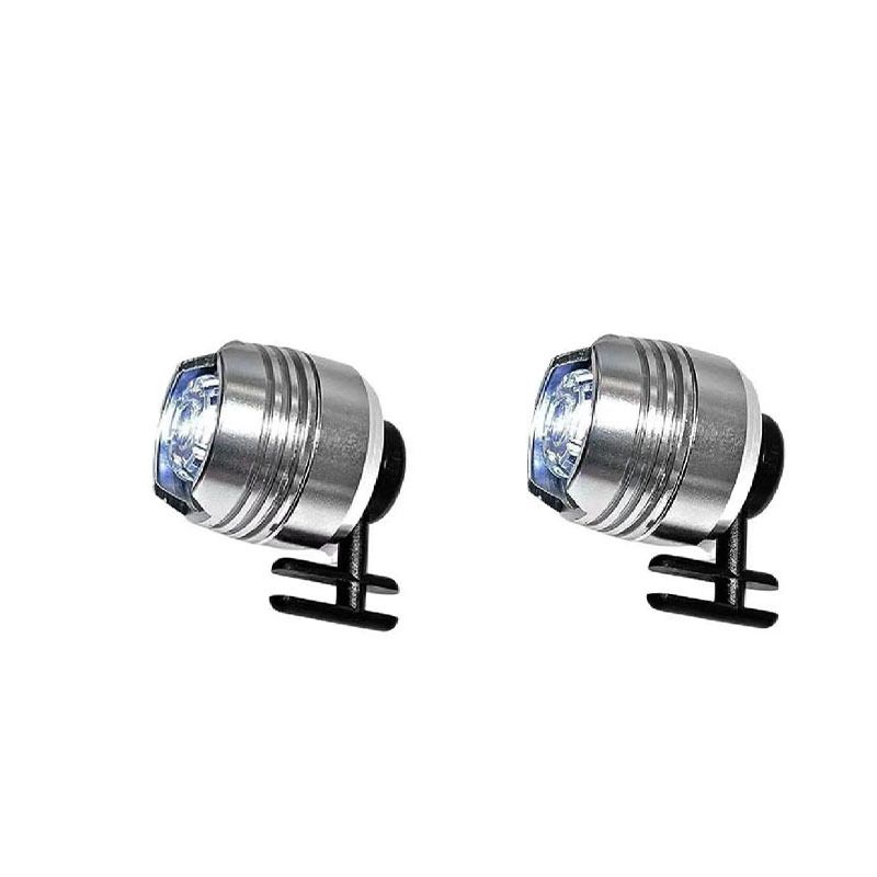 2pcs Crocs Shoes Headlights, Crocs Shoes Flashlights for Sandals, Headlamps Silver