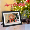 10.1 Inch Smart WiFi Digital Photo Frame 1280x800 IPS LCD Touch Screen,Auto-Rotate Portrait and Landscape,Built in 16GB Memory,Share Moments Instantly via Frameo App from Anywhere (Black Wooden Frame)