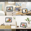 10.1 Inch Smart WiFi Digital Photo Frame 1280x800 IPS LCD Touch Screen,Auto-Rotate Portrait and Landscape,Built in 16GB Memory,Share Moments Instantly via Frameo App from Anywhere (Black Wooden Frame)