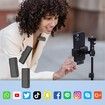 2 in 1 Wireless Lavalier Microphone with Charging Case for iPhone iPad