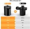Electric Pump, Portable Electric Air Pump for Air Mattresses, Swimming Pool, Camping