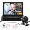 Baby Car Mirror Camera 4.3'' HD Display for Car Back Seat Full View Infant Night Vision Rear Facing Seat for Baby-1080P