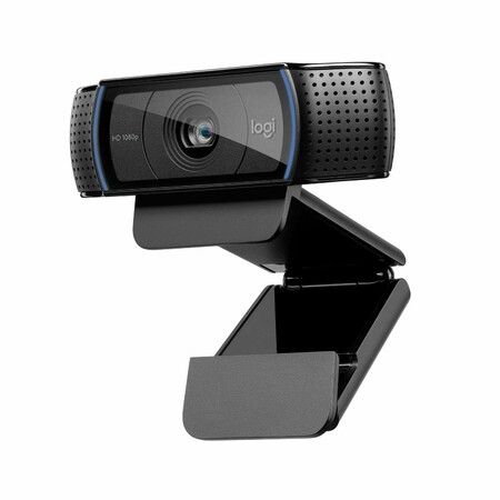 Webcam Full HD 1080p/30fps Video Calling Works with Skype Zoom FaceTime Hangouts PC/Mac/Laptop/Macbook/Tablet-Black