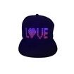 LED Cap with Programmable APP, Text Display Message Snapback Hat for Club Party Event