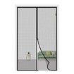 100x210cm Magnetic Screen Curtain Door Hook&Loop Pet Screen Door Fit Door Size Keep Bugs Out Black