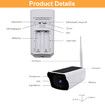 1080P Wireless WiFi Solar Camera Outdoor Protection Security Surveillance, Video Monitor Smart Home PIR Motion Detection Cam