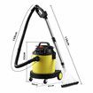 5in1 Carpet Cleaner Vacuum Floor Sofa Wet and Dry Vac Mop Cleaning Machine Portable Smart with Wheels