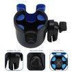 Stroller Cup Holder with Phone Holder,Bike Cup Holder,2-in-1 Universal Cup Phone Holder for Stroller,Bike,Wheelchair,Walker,Scooter (Blue)