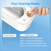 Ultrasonic Jewelry Cleaner,Portable 48KHz Ultrasonic Cleaner with 4 Modes for Eye Glasses,Watch Strap,Earrings,Ring,Necklaces,Razors(400ml)