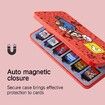 Game Card Case for Nintendo Switch/ Switch Lite/ OLED 24 Game Holder Cartridge Case for Game Card (Red Mario-24 Slots)