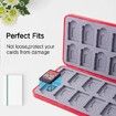 Game Card Case for Nintendo Switch/ Switch Lite/ OLED 24 Game Holder Cartridge Case for Game Card (Red Mario-24 Slots)