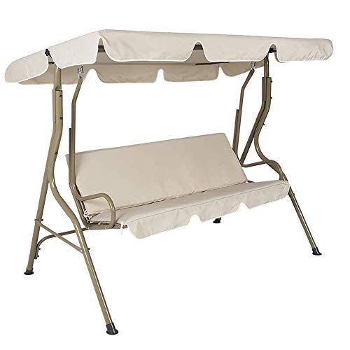 Canopy Swing Top Cover Sun shade Seat Cover 2 Seats Patio Swing Chair Canopy Top Cover 140x120x15cm