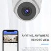 1080P Wireless Home Camera 360 Degree Rotate Auto Tracking Panoramic Cameras 2.4Ghz Wifi Webcam Monitor