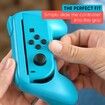 Grips for Nintendo Switch Joycon Controller 2 Pack - Game Accessories Joy-Con Handheld Joystick- Blue/Red Combo