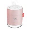 Portable Mini Humidifier,500ml Small Cool Mist Humidifier,USB Personal Desktop Humidifier for Baby Bedroom Travel Office Home,Auto Shut-Off,2 Mist Modes,Super Quiet (Pink)