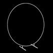 Round Backdrop Stand Arch Hoop Party Wedding Photo Metal Frame Circle Balloon Decoration Flower Holder 2M White