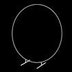 Round Backdrop Stand Arch Hoop Party Wedding Photo Metal Frame Circle Balloon Decoration Flower Holder 2M White