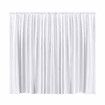 White Backdrop Curtain Silk Background Drape Wedding Party Birthday Decoration Stage Photography with Rod Pocket 3x3m