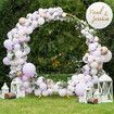 Round Backdrop Stand Hoop Arch Wedding Party Balloon Metal Frame Circle Flower Decoration Holder 2M Gold