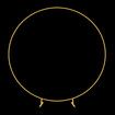 Round Backdrop Stand Hoop Arch Wedding Party Balloon Metal Frame Circle Flower Decoration Holder 2M Gold