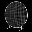 Round Backdrop Stand Arch Hoop Mesh Wedding Party Photo Metal Frame Circle Balloon Flower Decoration Holder 2M White