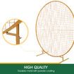 Round Backdrop Stand Arch Mesh Hoop Wedding Photo Party Metal Frame Circle Balloon Flower Decoration Holder 2M Gold